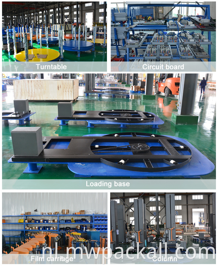 Volledig automatische pallet stretch -inpakmachine met automatische snijfunctie /pallet stretch wrapper
